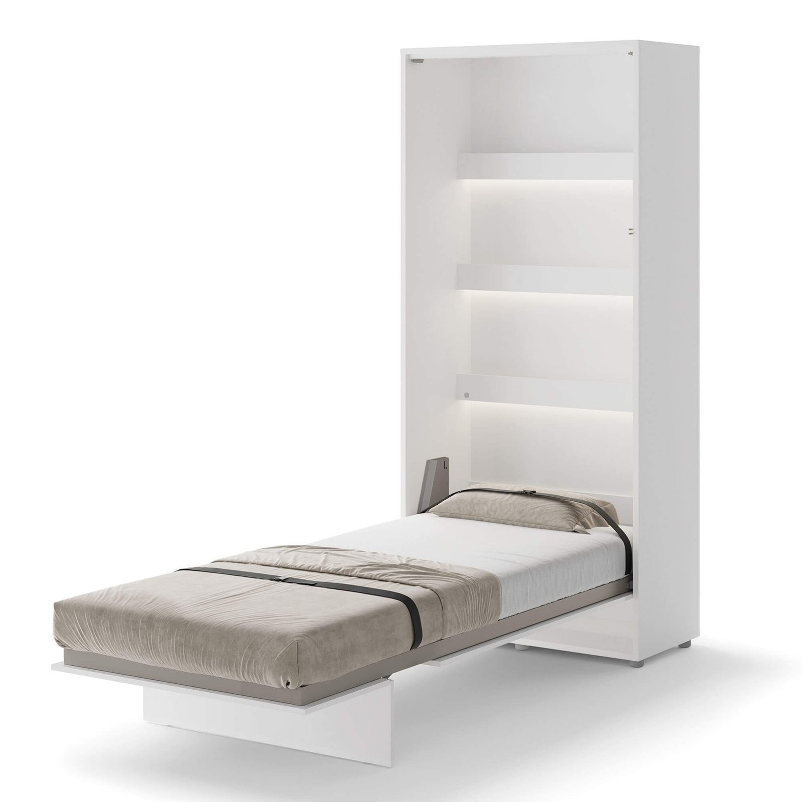 Bed Concept BC-03 - Vertical Wall-Mounted Bed 90 - White - Image 3