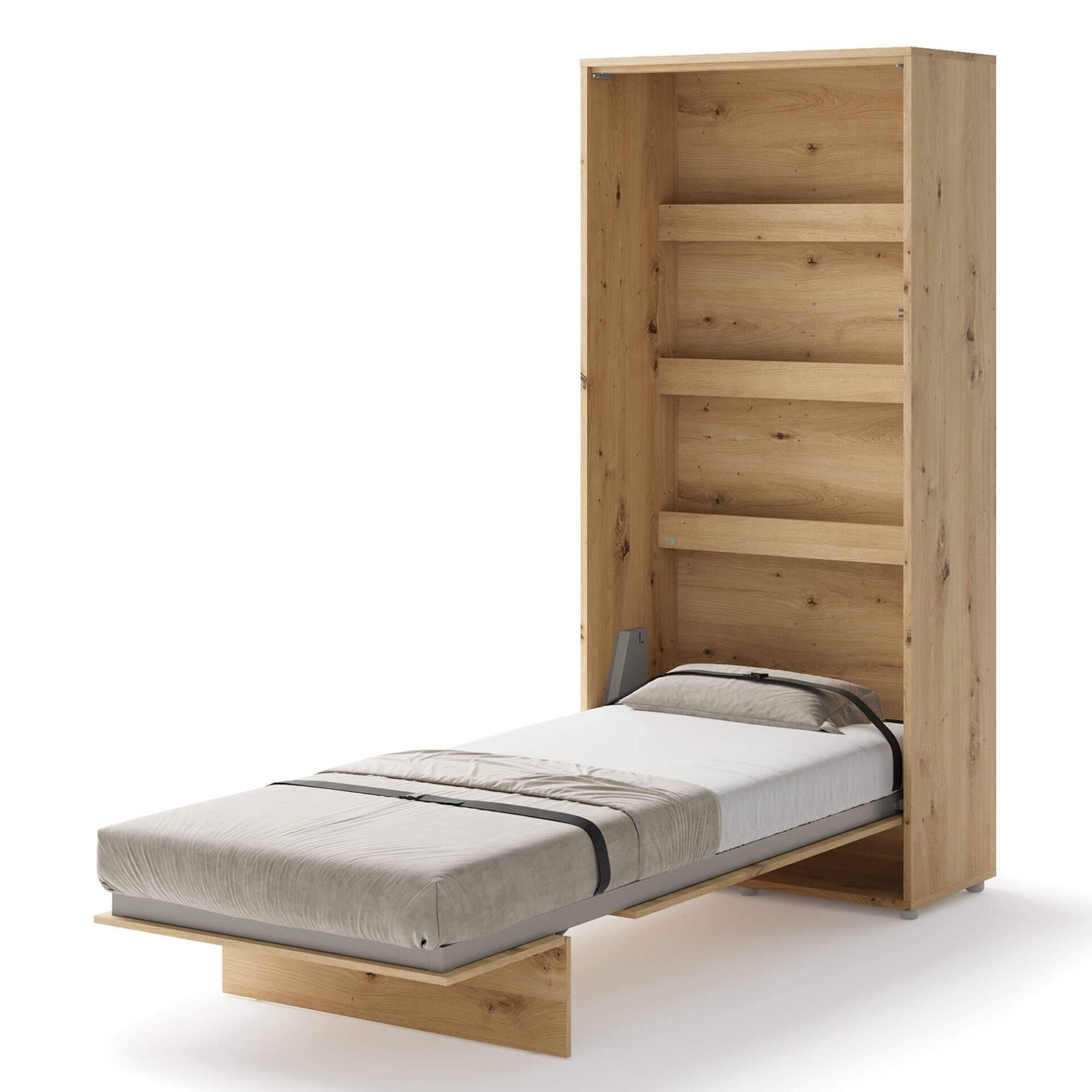 Bed concept BC-03 - vertical wall bed 90 - oak imitation - Image 3