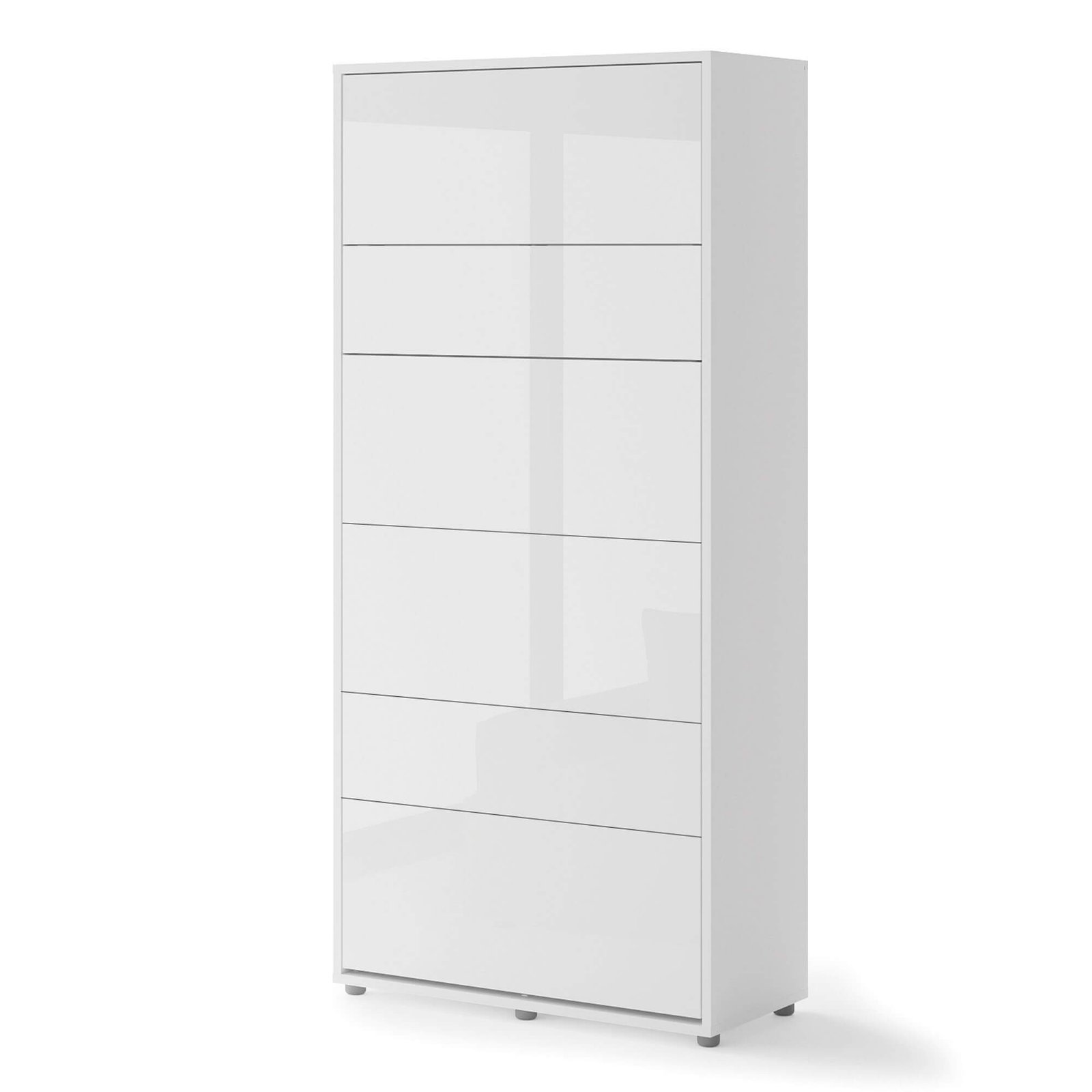 Bed Concept BC-03p - Vertical Wall Bed 90 - White Gloss - Image 4