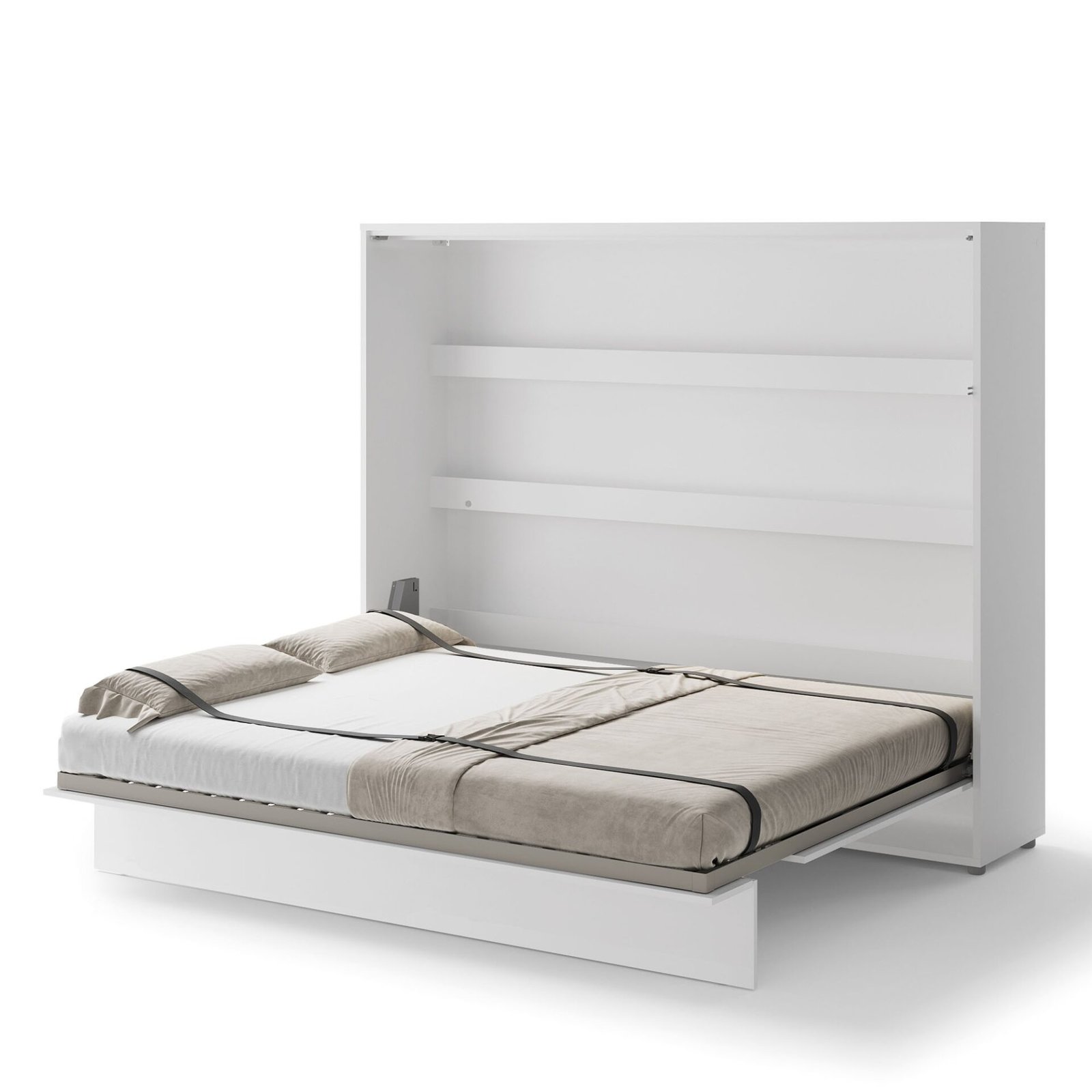 Bed concept BC-14p - horizontal wall bed 160 - white glossy - Image 3