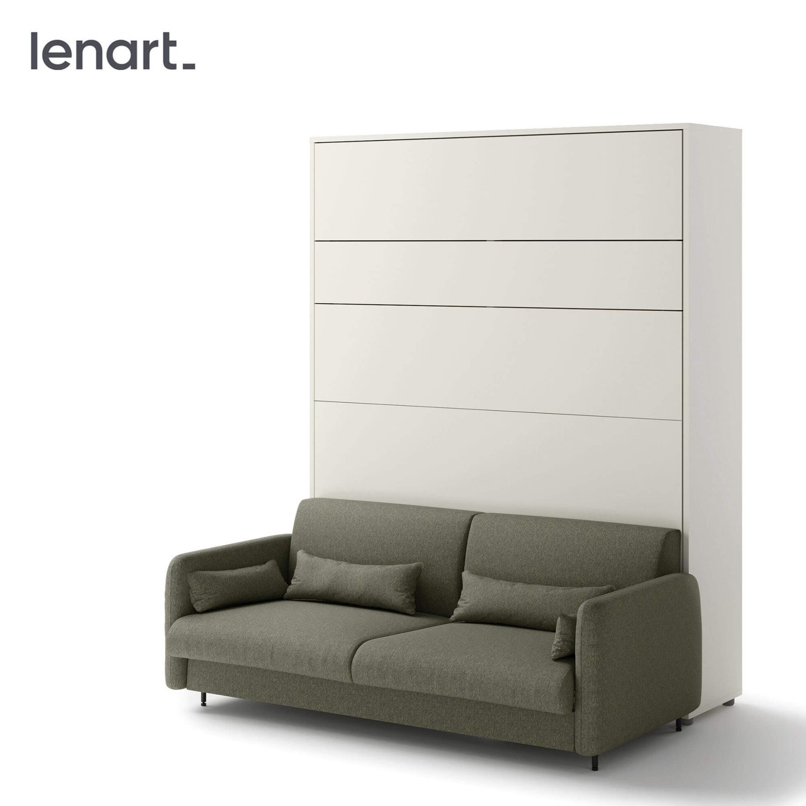 Bed concept BC-19 - Sofa 160 for BC-12 - green/white glossy front - Image 3