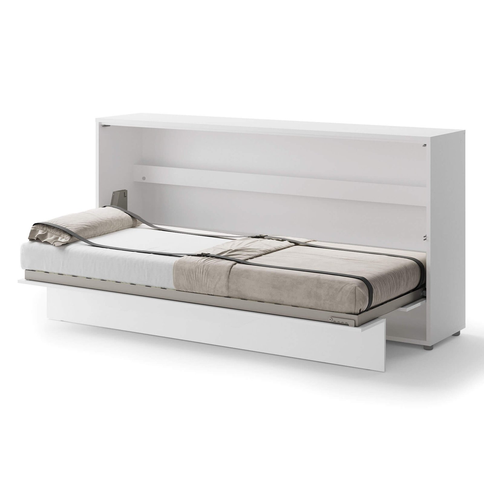 Bed Concept BC-06 - Horizontal Wall-Mounted Bed 90 - White - Image 3