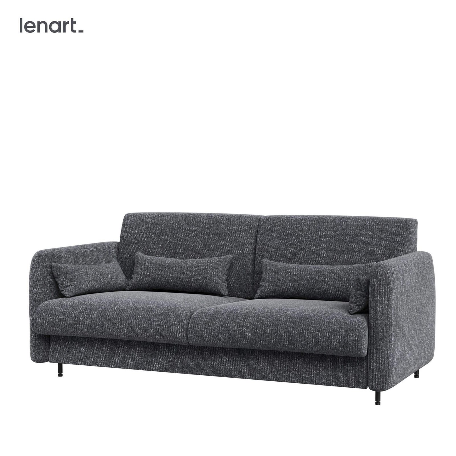 Bed concept BC-35 - Sofa 180, for BC-13 - graphite/artisan oak facade - Image 4