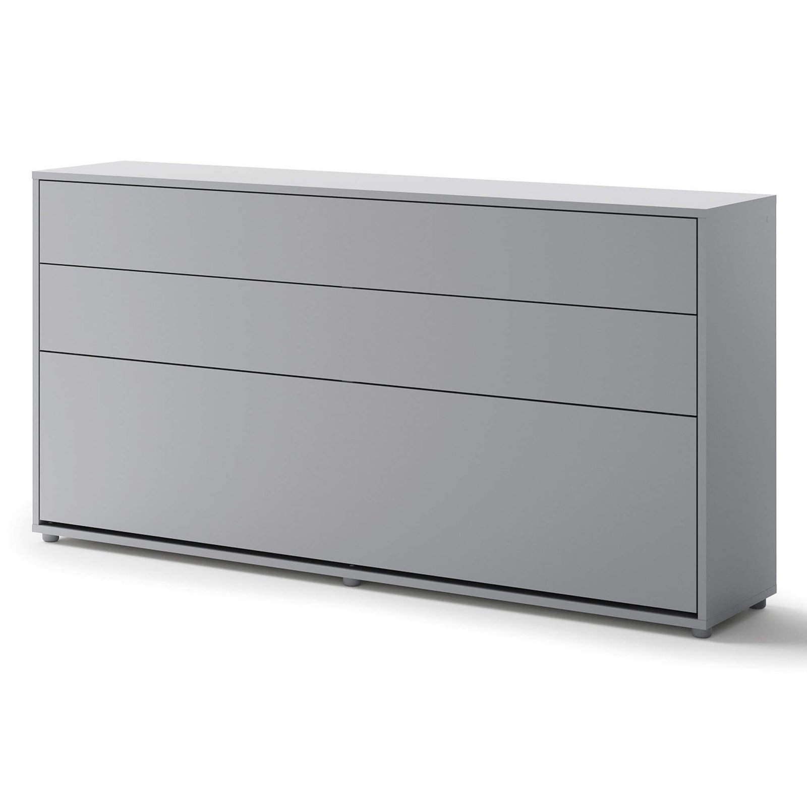 Bed Concept BC-06 - Horizontal Wall-Mounted Bed 90 - Gray - Image 4