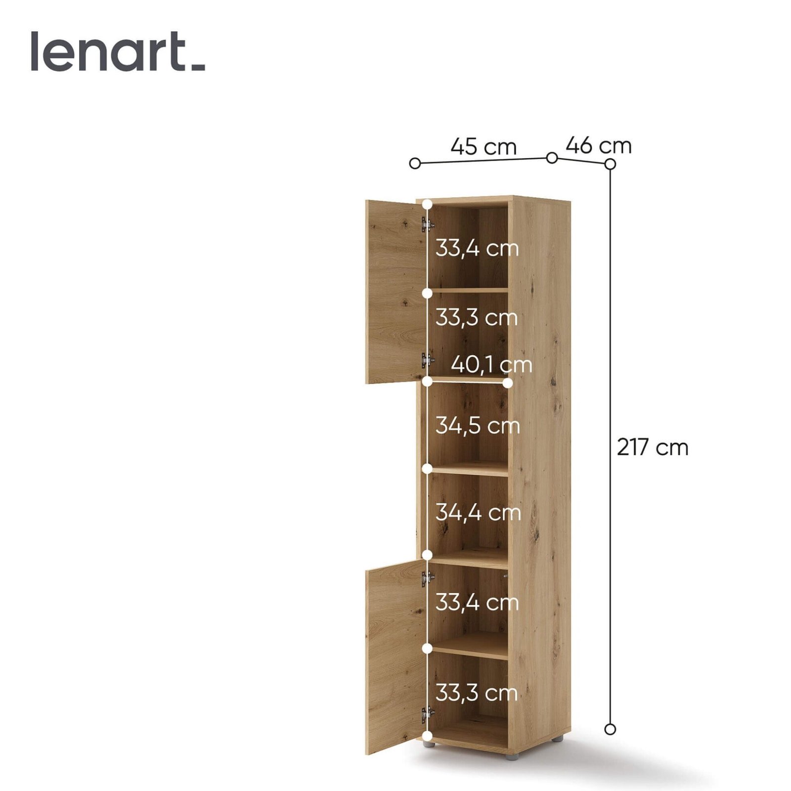 BED CONCEPT BC-08 - 2D cabinet - oak - Image 5
