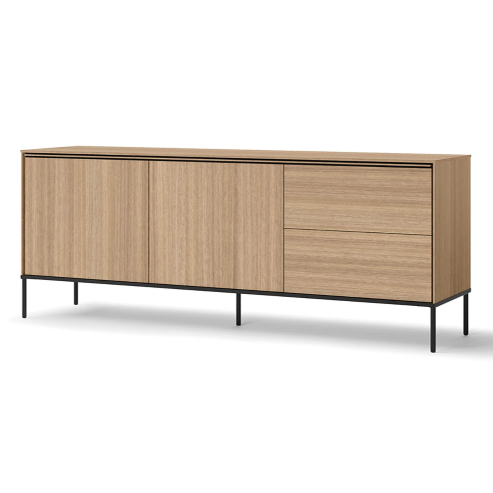 VISSO VI-04 chest of drawers with 2 drawers | oak color - Image 6