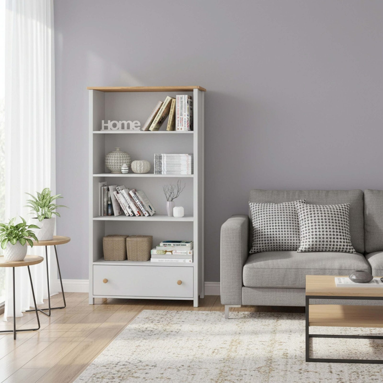 STORY SO-02 bookshelf | white/oak - Image 5
