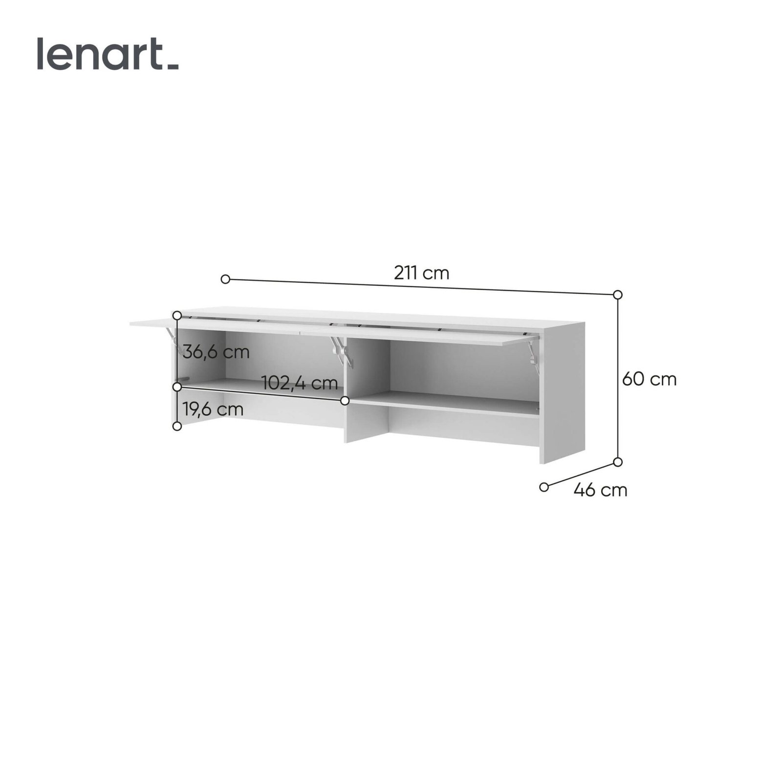 Bed concept BC-09 - extension BC-04 - white - Image 6