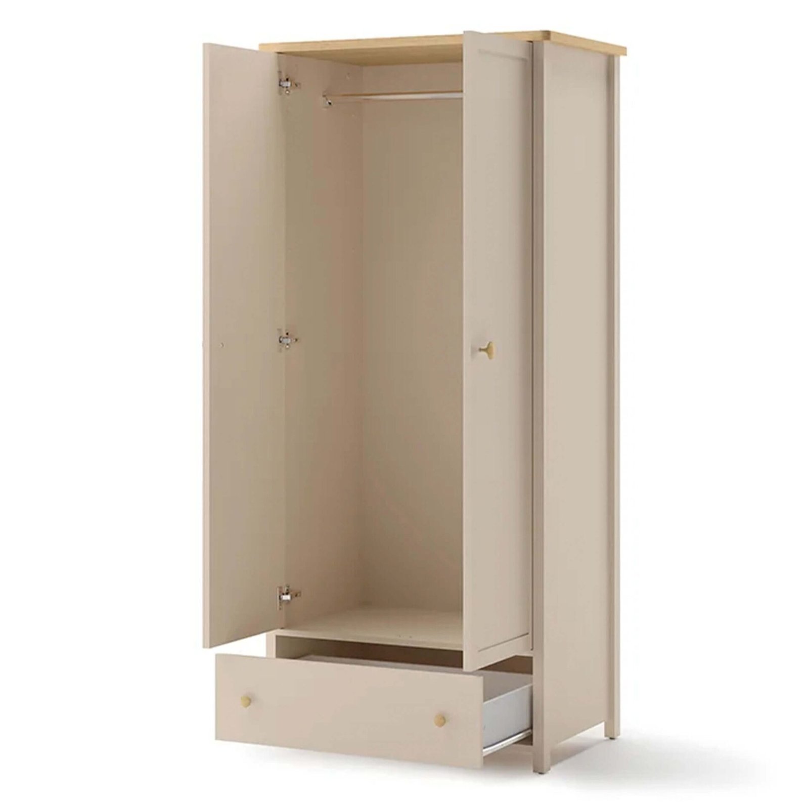STORY SO-12 two-door wardrobe | beige / bleached Vincenza oak - Image 4