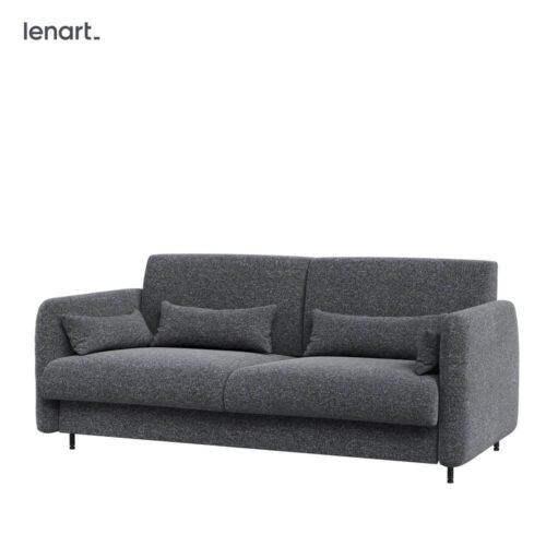 BED CONCEPT BC-19 – Sofa 160, for BC-12 – graphite ART 82630 / white glossy front