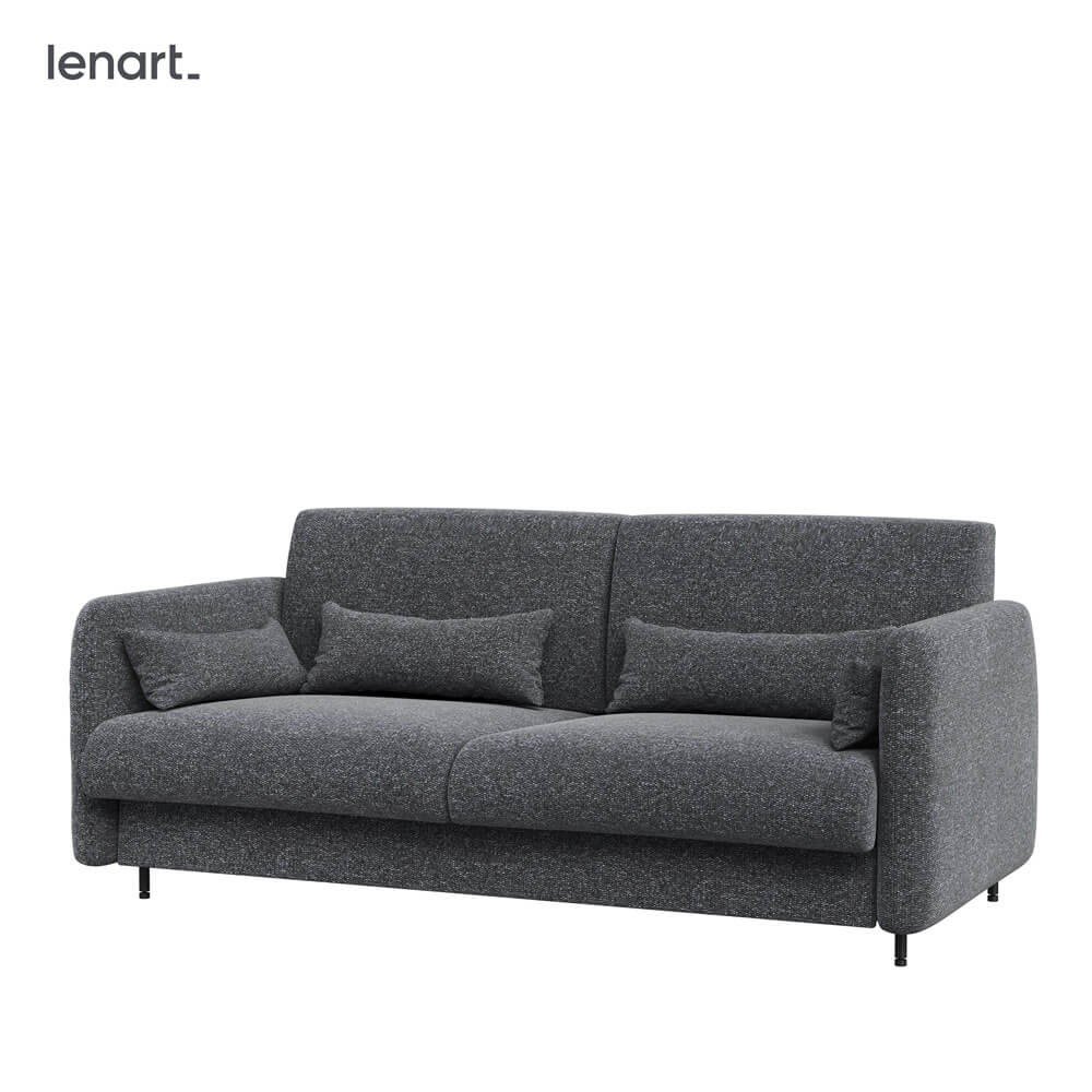 BED CONCEPT BC-19 - Sofa 160, for BC-12 - graphite ART 82630 / white glossy front