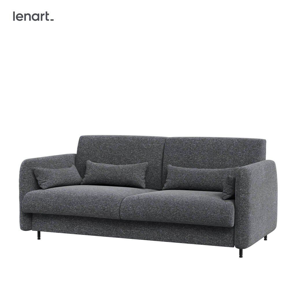BED CONCEPT BC-19 - Sofa 160, for BC-12 - graphite color ART 82630 / artistic oak front