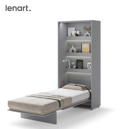 Bed Concept BC-03 – Vertical Wall Mounted Bed 90 – Gray