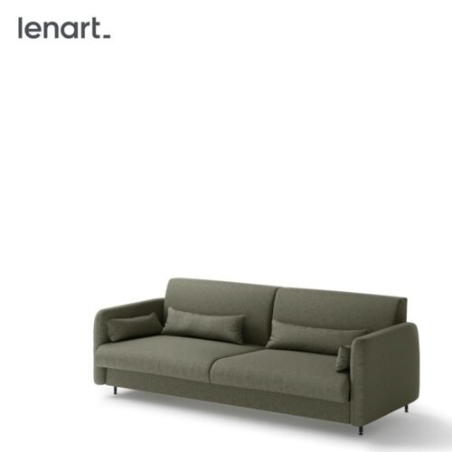 Bed concept BC-35 – Sofa 180 for BC-13 – green/artificial oak facade