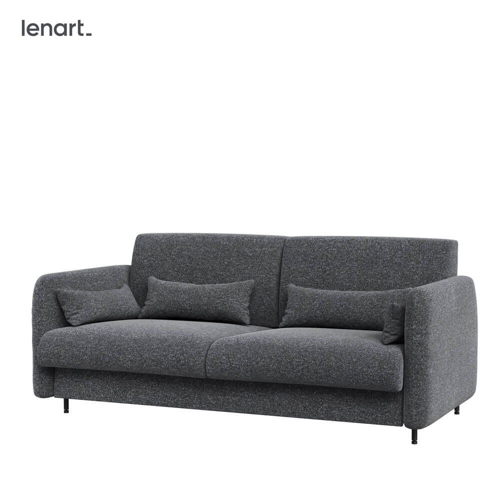 Bed concept BC-35 - Sofa 180, for BC-13 - graphite/artisan oak facade