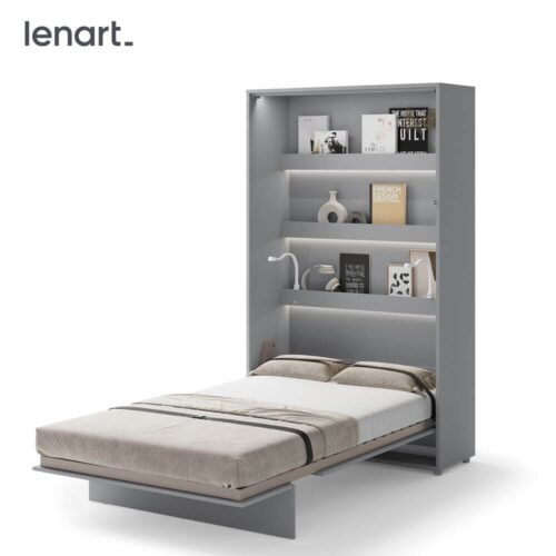 BED CONCEPT BC-02 – vertical wall-mounted bed 120 – gray