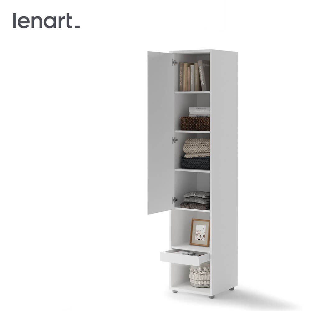 Bed Concept BC-07 - 1d1s Cabinet - White