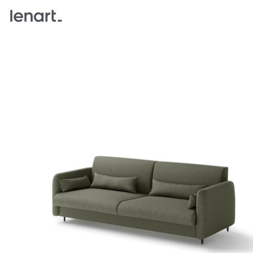 Bed concept BC-35 – Sofa 180 for BC-13 – green/cashmere facade