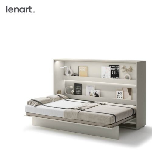 Bed Concept BC-05 – Horizontal Wall Bed 120 – Cashmere
