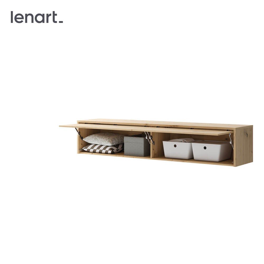 BED CONCEPT BC-15 - BC-14 extension - oak made of artificial wood