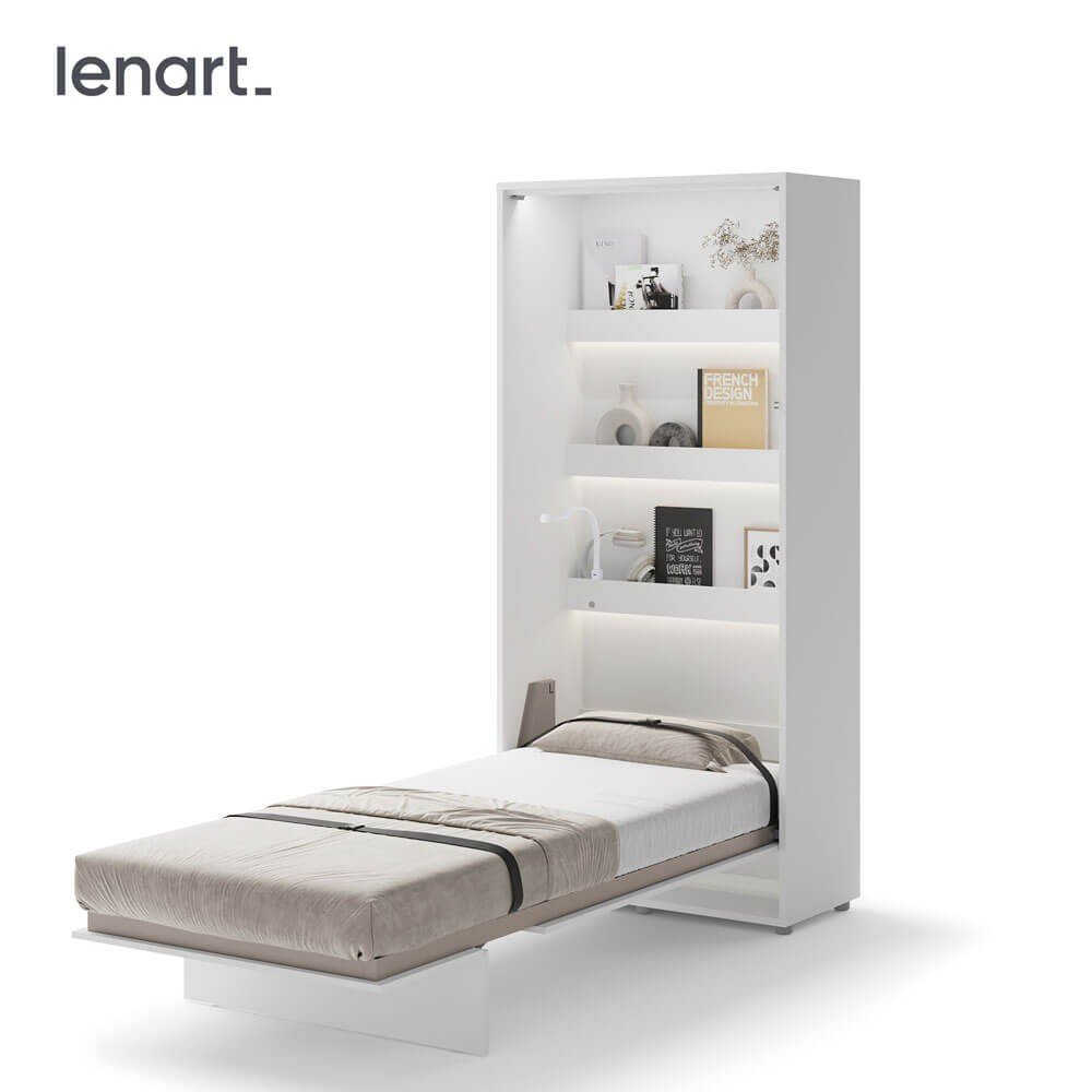 Bed Concept BC-03 - Vertical Wall-Mounted Bed 90 - White