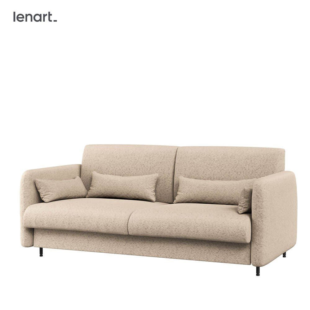 BED CONCEPT BC-18 - Sofa 140, for BC-01 - beige PIU 03 frame / glossy white front