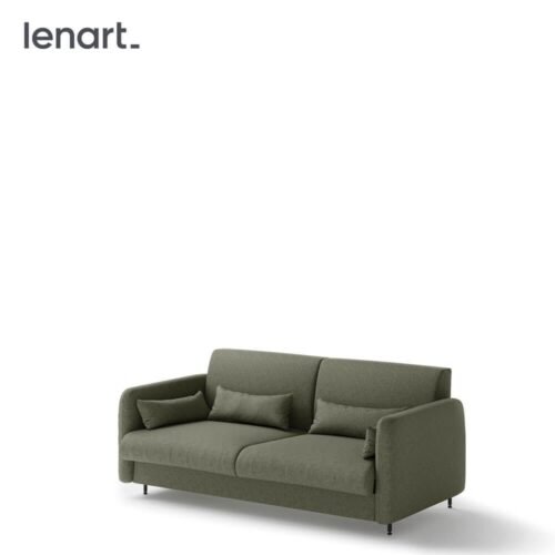 Bed concept BC-18 – Sofa 140, for BC-01 – green/cashmere facade