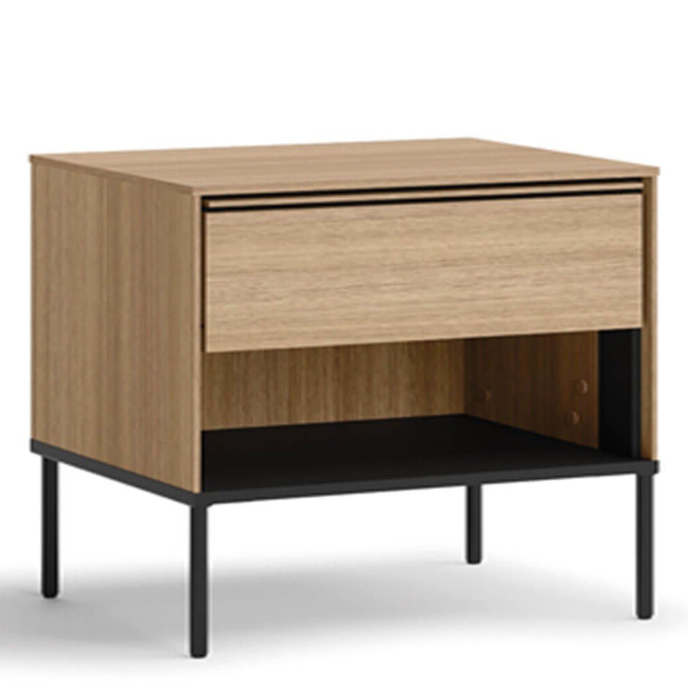 VISSO VI-10 bedside table | Linear oak