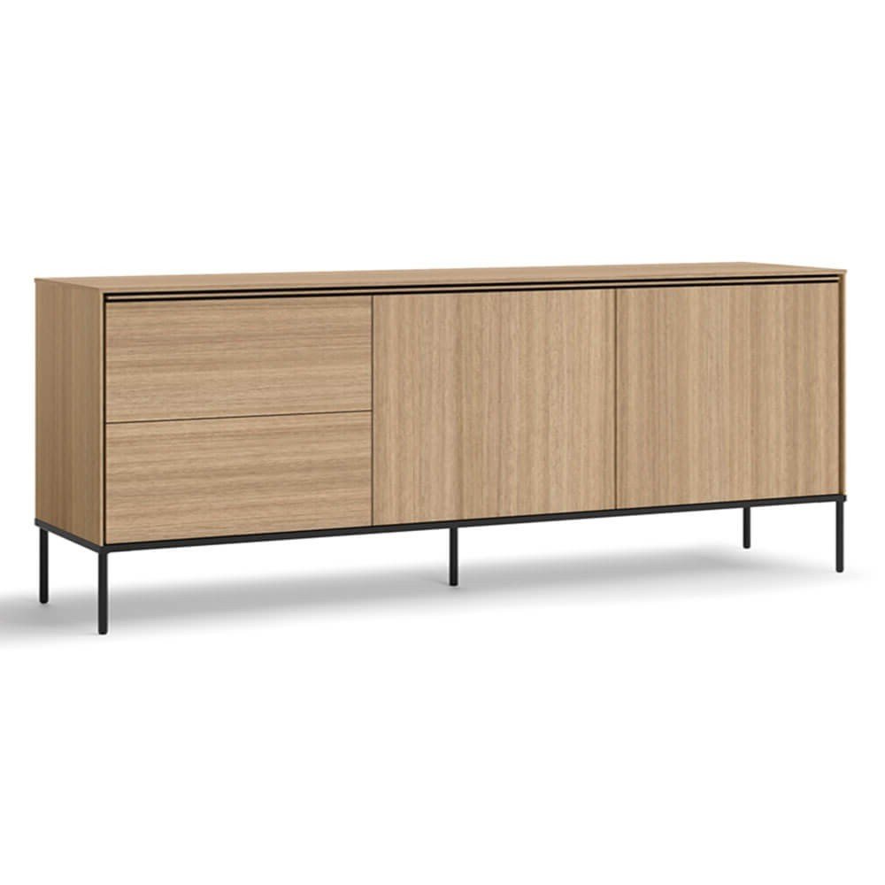 VISSO VI-04 chest of drawers with 2 drawers | oak color