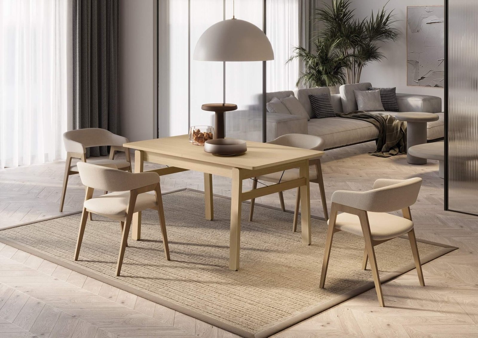 PLOT PT-01 extendable table | 149-269 | Light oak - Image 2