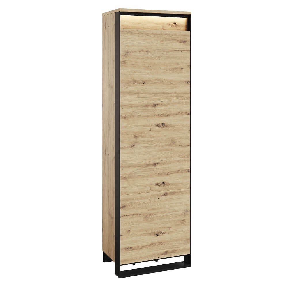 QUANT QG-01 1D hallway cabinet | LED lighting | Artisan oak, black