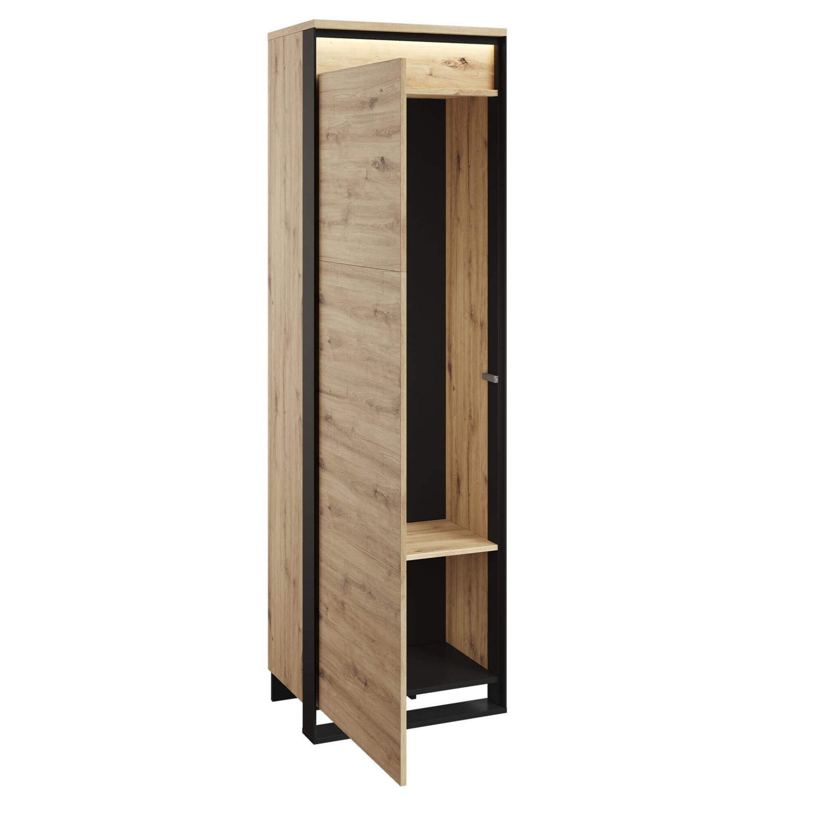 QUANT QG-01 1D hallway cabinet | LED lighting | Artisan oak, black - Image 3