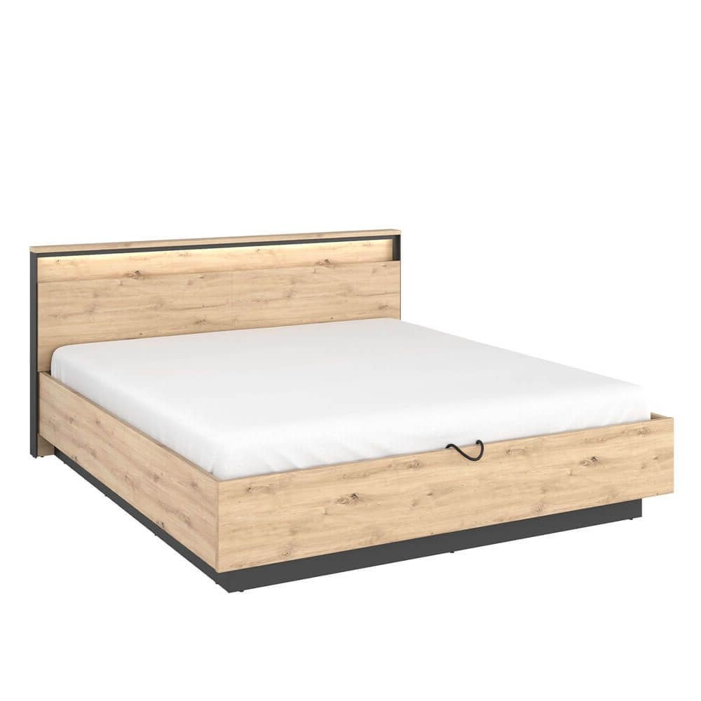 QUANT QS-02 Bed | 160x200 | Artisan oak, black