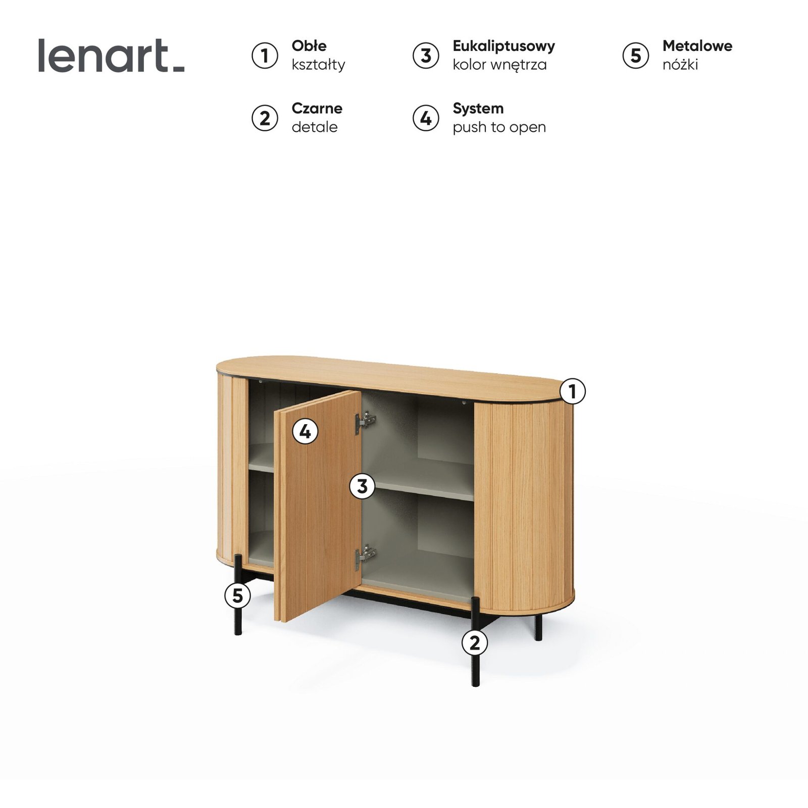 ROTTO RT-02 2D chest of drawers | Vincenza oak, eucalyptus - Image 5