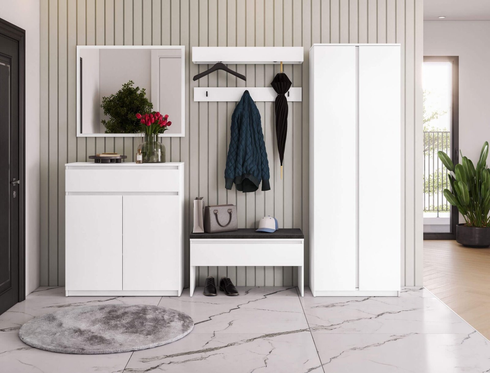 SIMPLY SM-06 Hallway hanger | White - Image 2