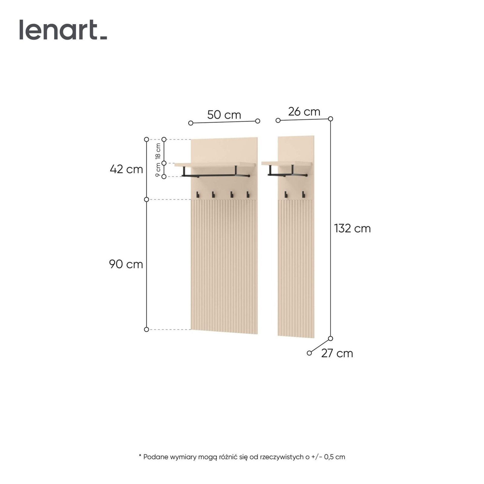 TREND TG-06 wall pendant | Beige, black - Image 5