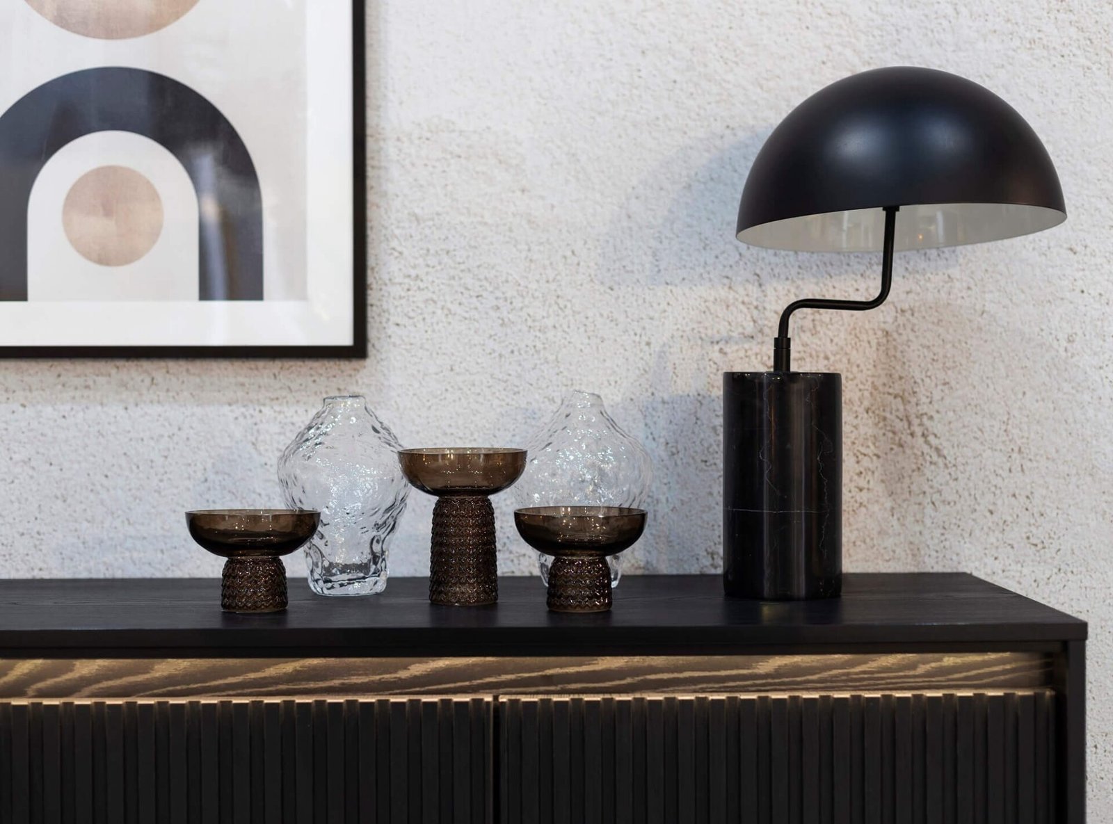 TREND 02 milled chest of drawers, black/black legs - Image 7