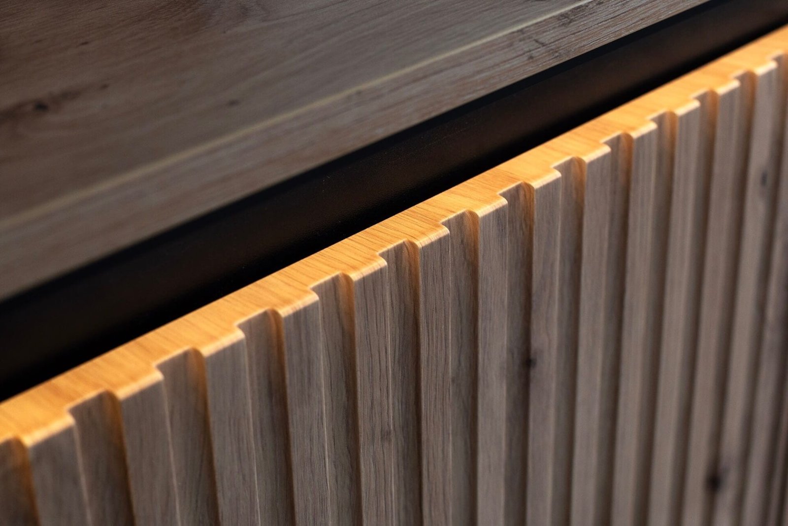 TREND 02 milled chest of drawers, artistic oak/black legs - Image 5