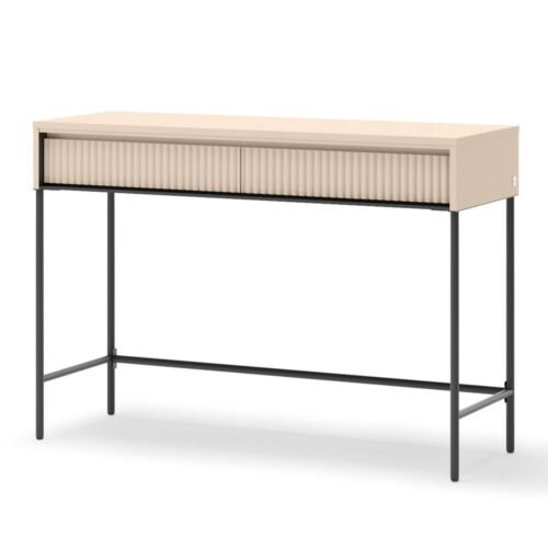 TREND TS-09 2S cosmetic dressing table with drawers | LED lighting | beige, black