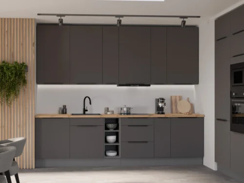 Kitchen set “Aria” with loft cabinets, 300 cm