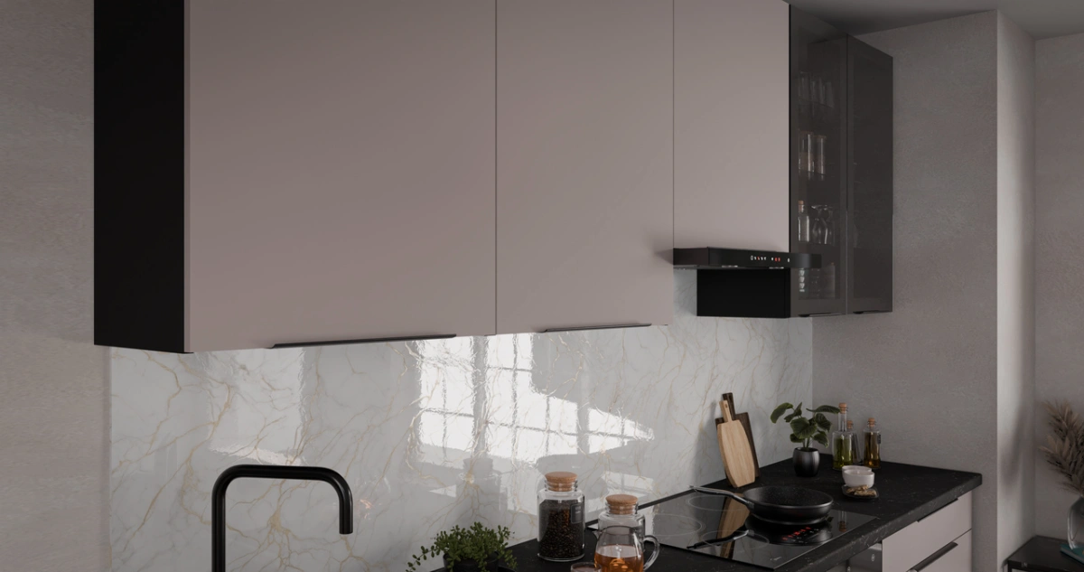 Arona kitchen set with display cabinet, kitchen 260 cm - Image 6
