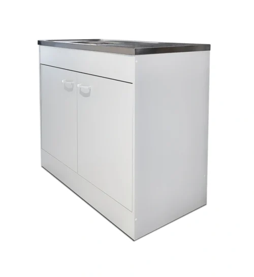 Cabinet with steel sink 100 cm