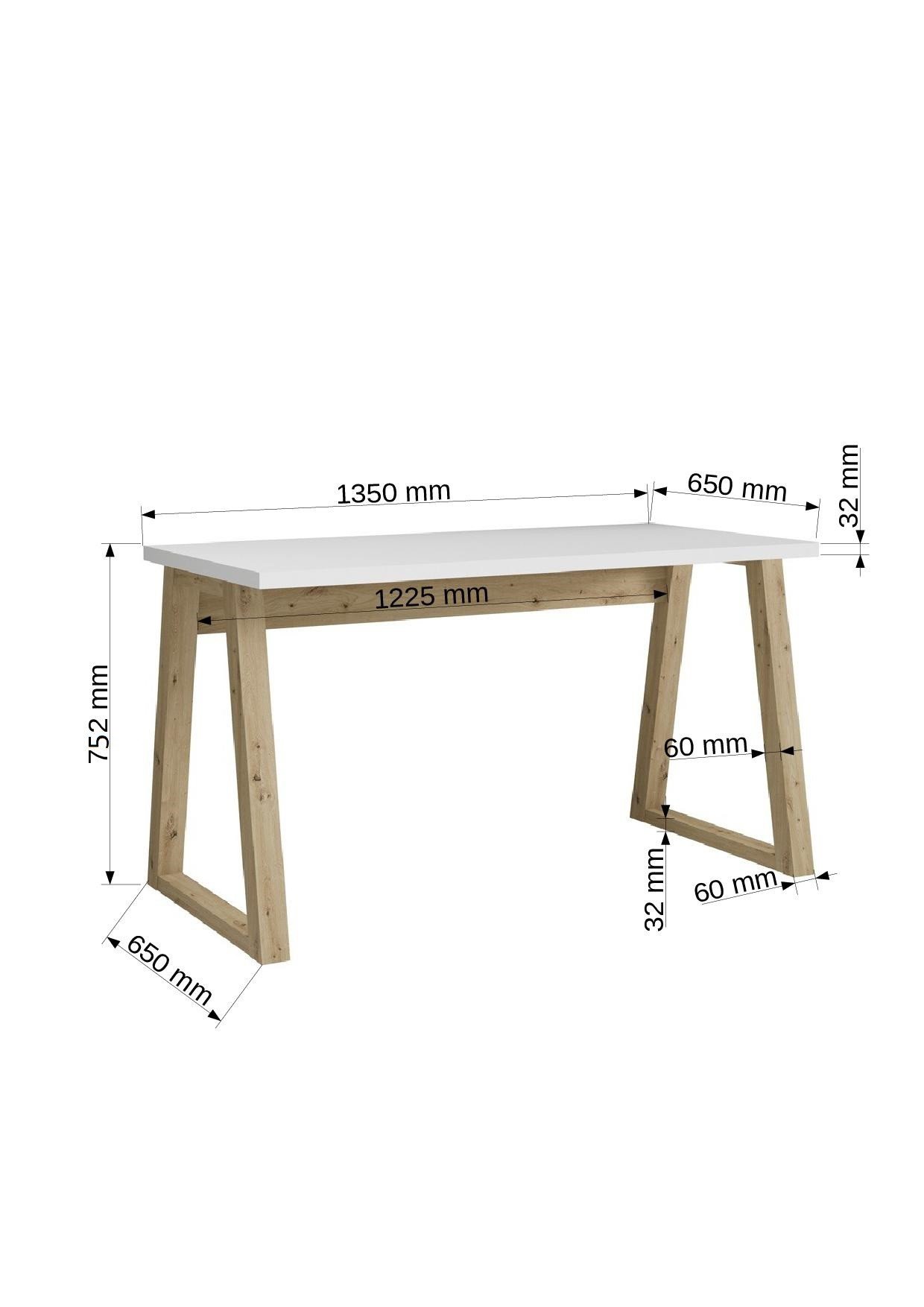 IWO Artisan desk / white ADRK - Image 3