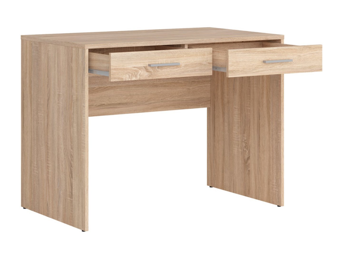 NEPO PLUS desk with two drawers, 59 cm, Sonoma oak - Image 3