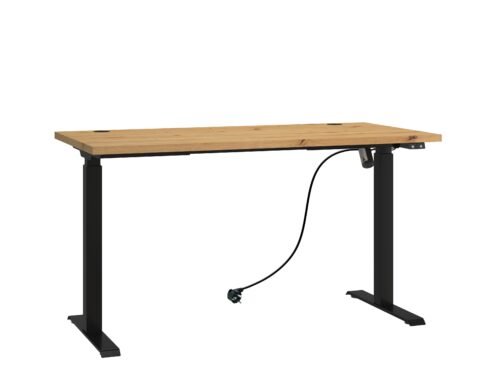 MALLO height-adjustable desk, black/grey, ADRK