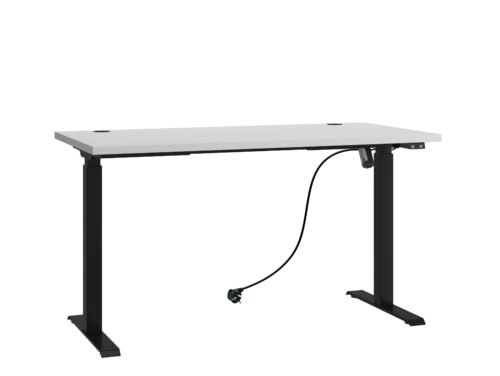 MALLO height-adjustable desk, black/artisanal, ADRK