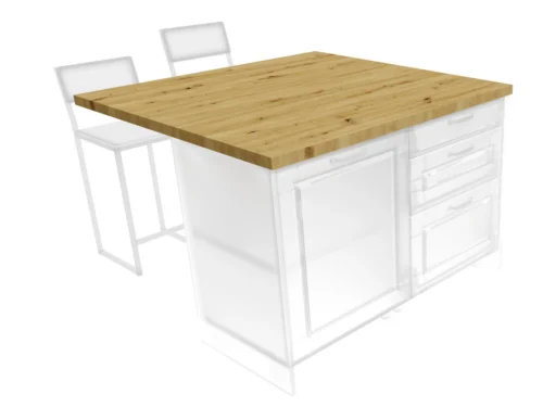 120 cm deep kitchen island countertop, manufacturer 10, thickness 38 mm