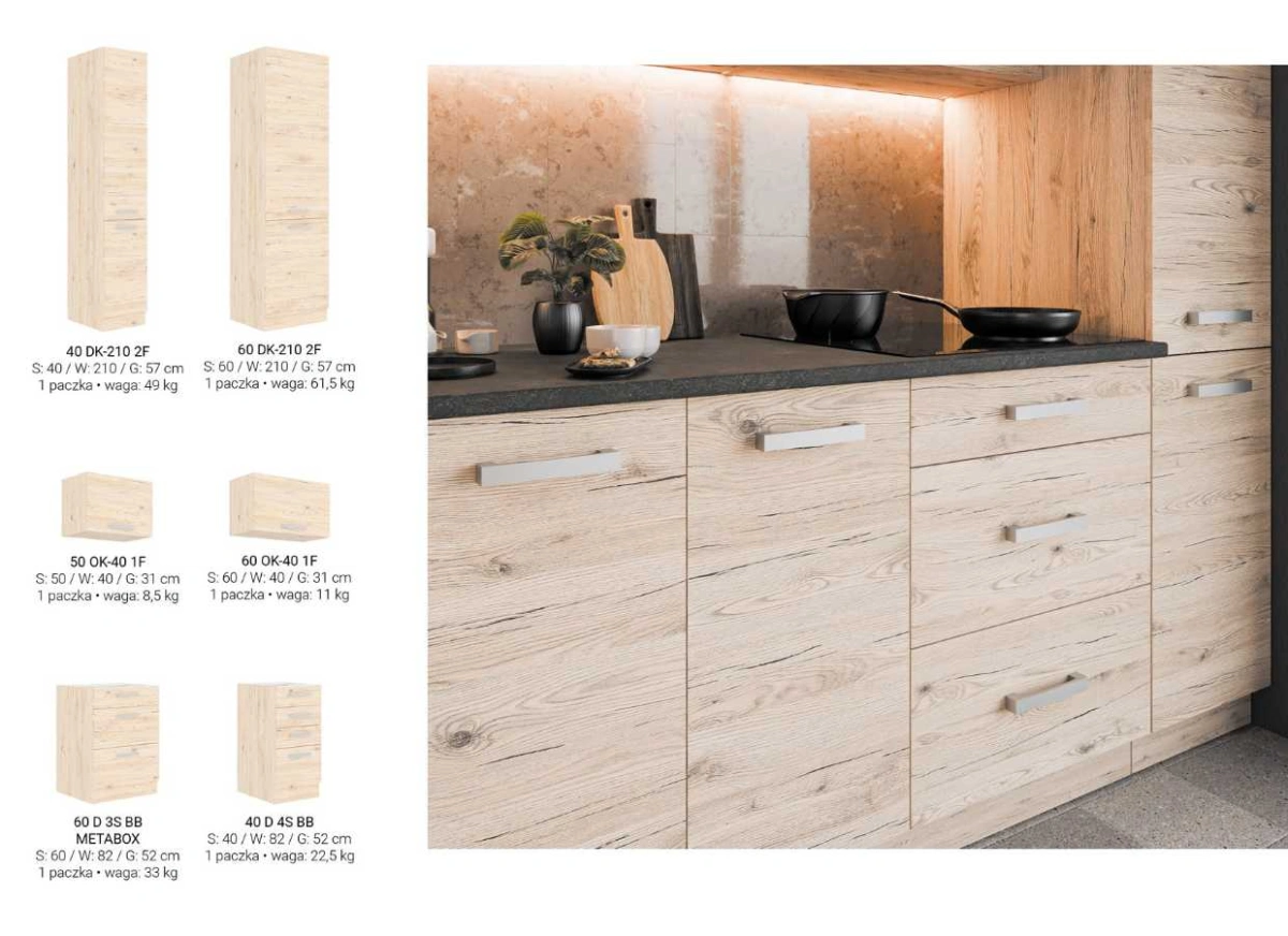 Bordeaux kitchen 260 cm with column - Image 3