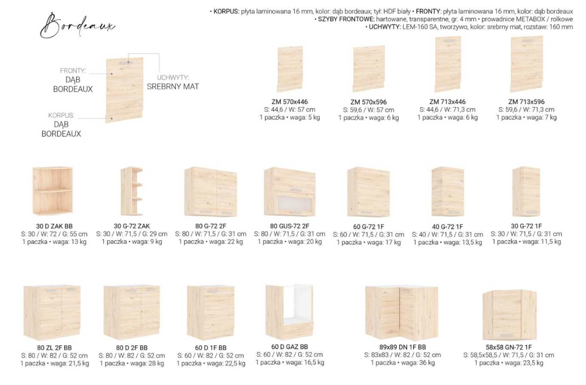 Bordeaux kitchen 260 cm with column - Image 2
