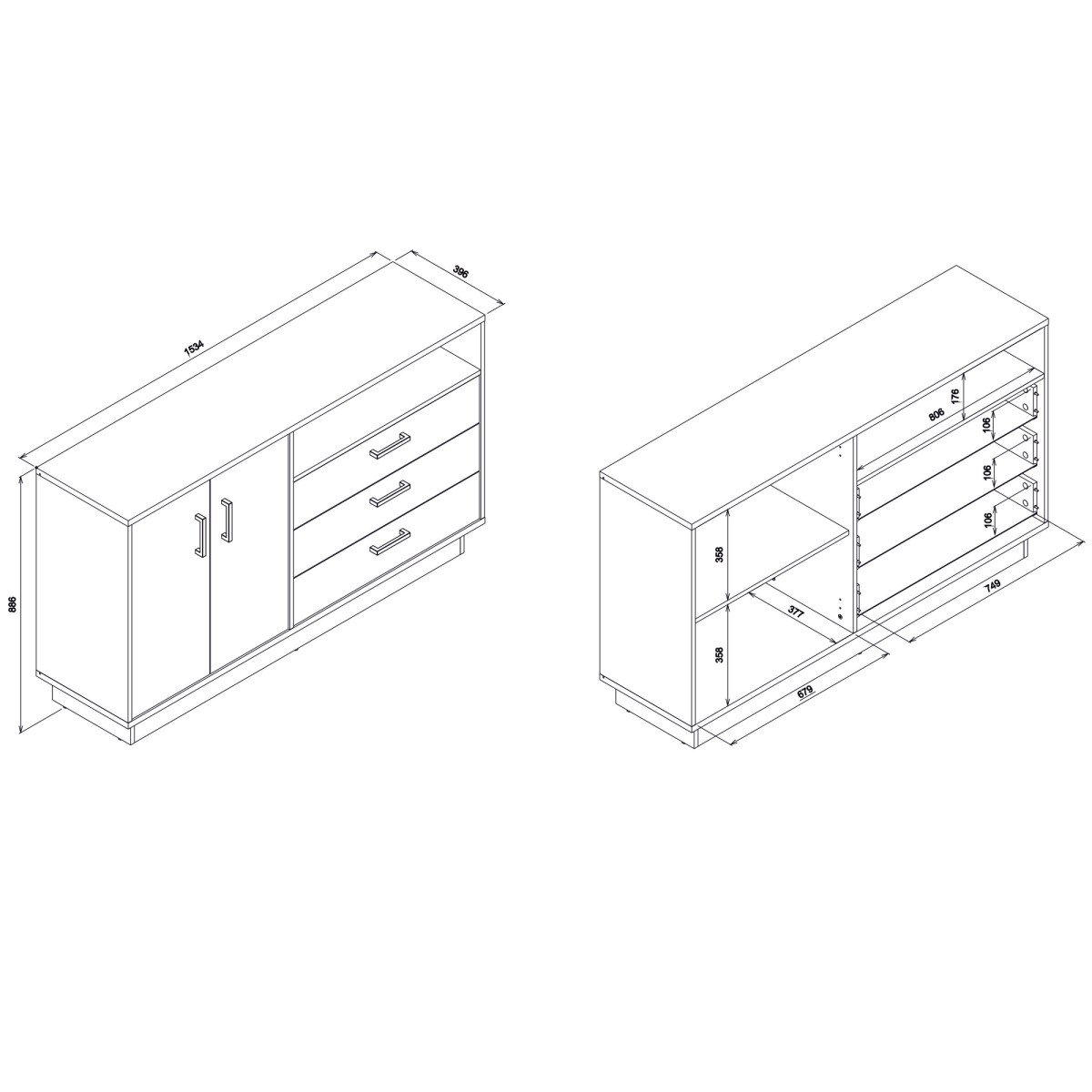 COLIN CN03 chest of drawers - Image 2